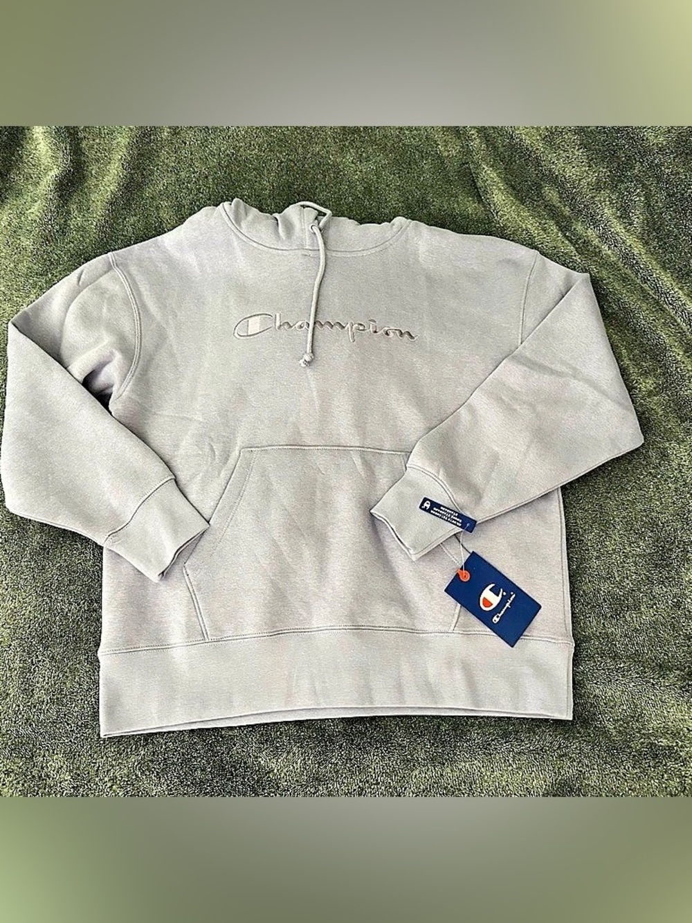Champion Script Logo Pullover Hoodie Light Purple